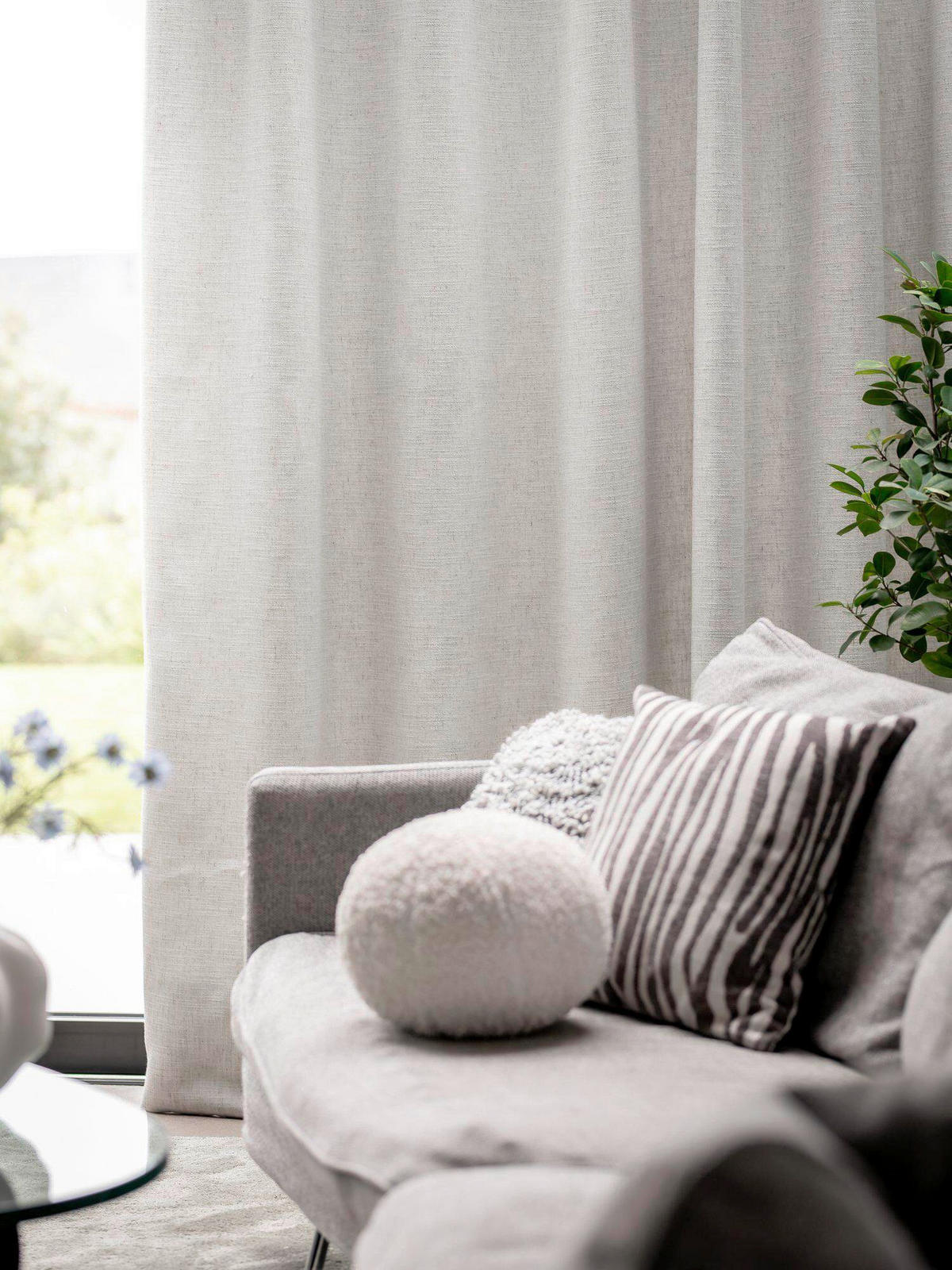 VERDUNKELUNGSVORHANG - Weiß, Basics, Textil (130/280cm) - Svanefors