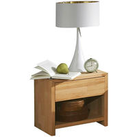 NACHTSCHRANK 40/40/33 cm Wildeiche massiv  - Wildeiche/Eichefarben, Natur, Holz (40/40/33cm) - Carryhome