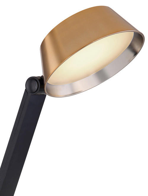 LED LAMPA ZA RADNI STO - zlatna/crna, Osnovno, metal/plastika (48/17/51,5cm)