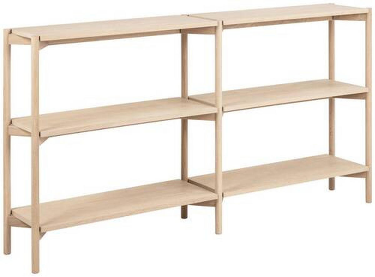 REGAL Eiche massiv Eichefarben  - Eichefarben, Trend, Holz/Holzwerkstoff (169/88,5/30cm)