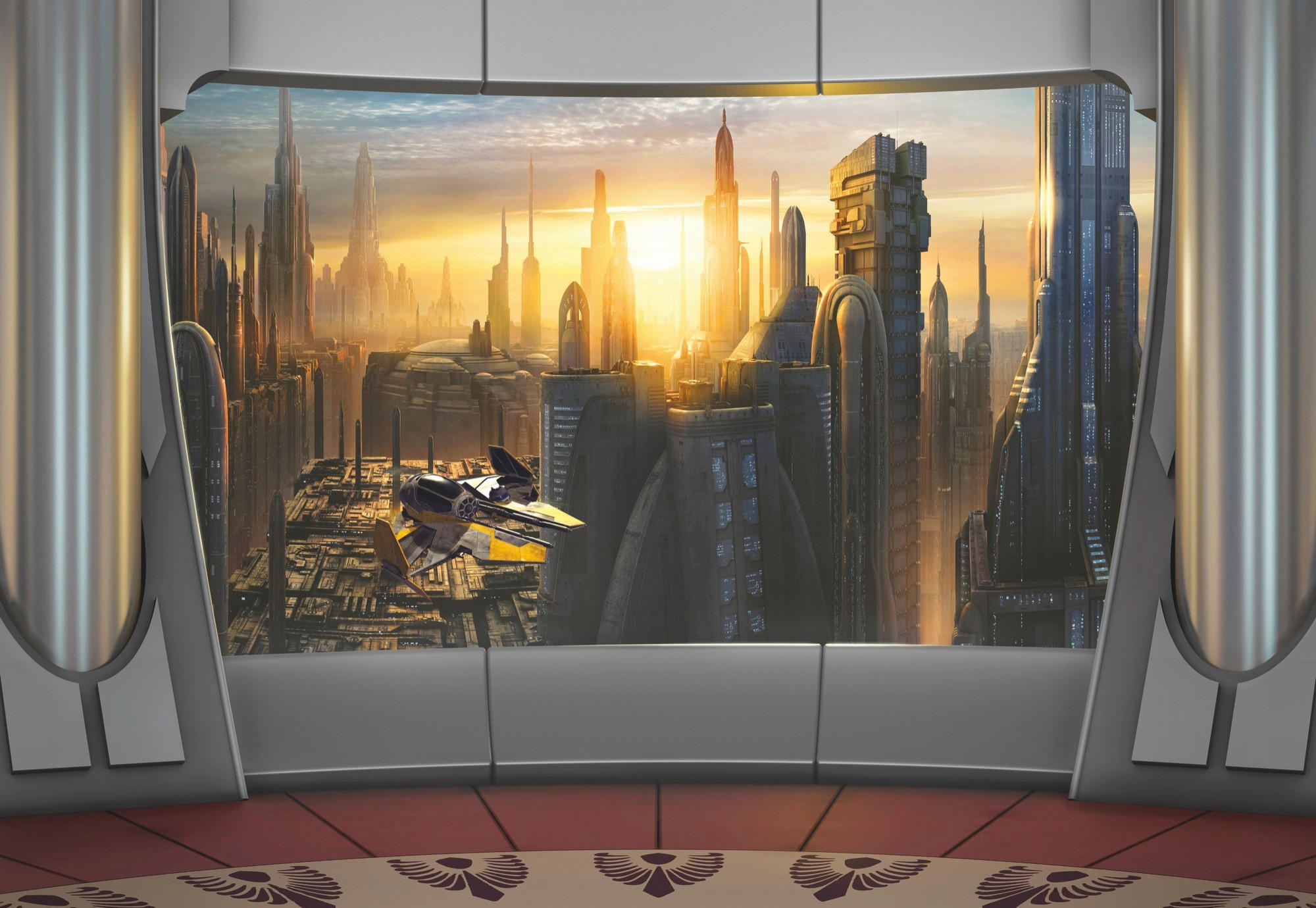 FOTOTAPETE Star Wars  - Grau, LIFESTYLE, Papier (368/254cm) - Disney