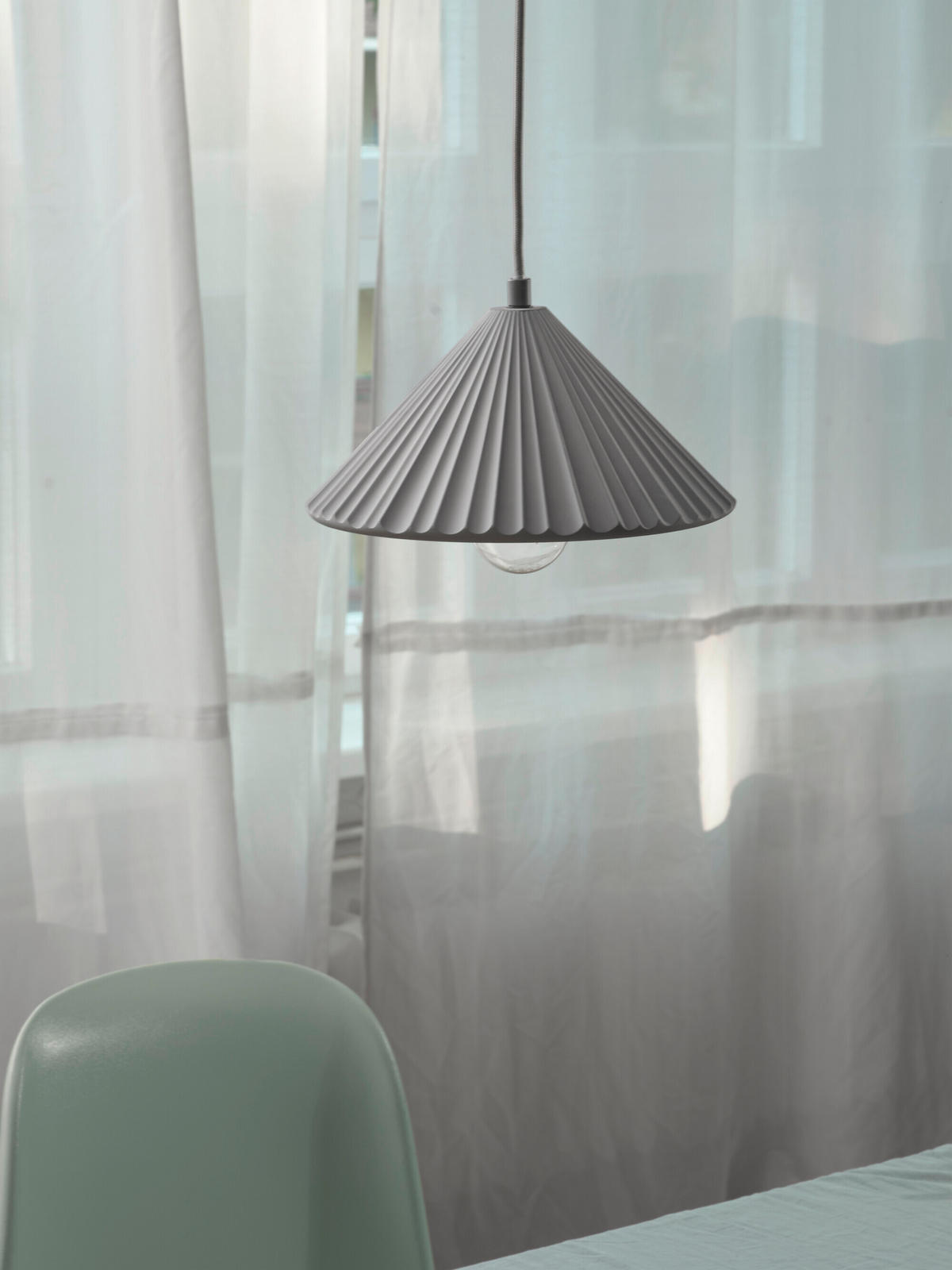 PENDELLEUCHTE 25/117,5 cm   - Dunkelgrau, KONVENTIONELL, Stein/Metall (25/117,5cm) - Ledvance