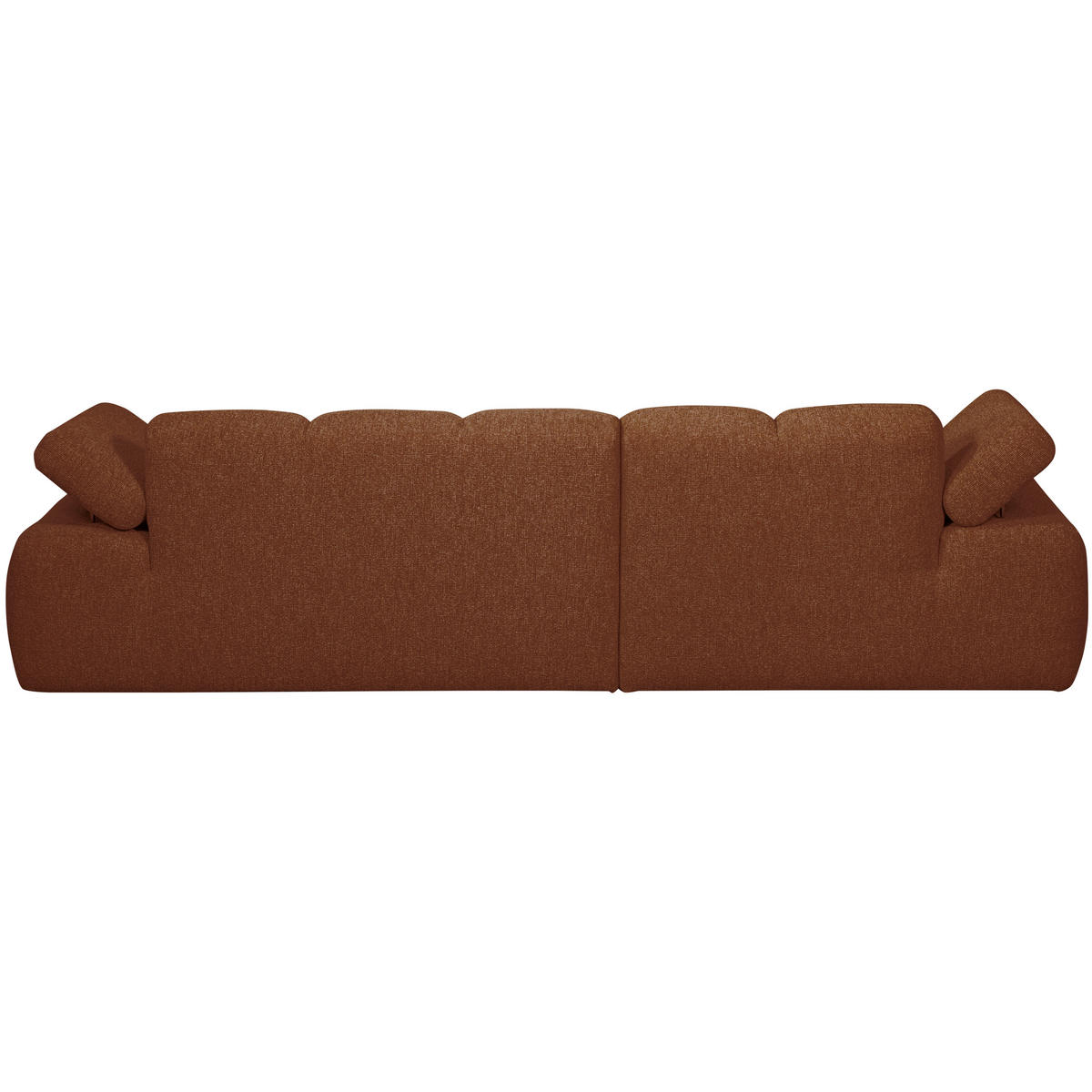 ECKSOFA Mojo Rostfarben Bouclé Armteilverstellung  - Rostfarben/Schwarz, MODERN, Kunststoff/Textil (160/284cm) - Livetastic