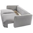 SCHLAFSOFA  mit Liegefunktion, Rücken echt Struktur Grau  - Schwarz/Grau, KONVENTIONELL, Kunststoff/Textil (237/94/117cm) - Carryhome