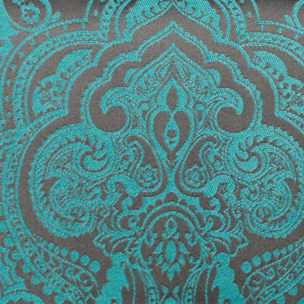 SESSEL in Flachgewebe Schwarz, Türkis  - Türkis/Buchefarben, Design, Holz/Textil (85/71/80cm) - MID.YOU