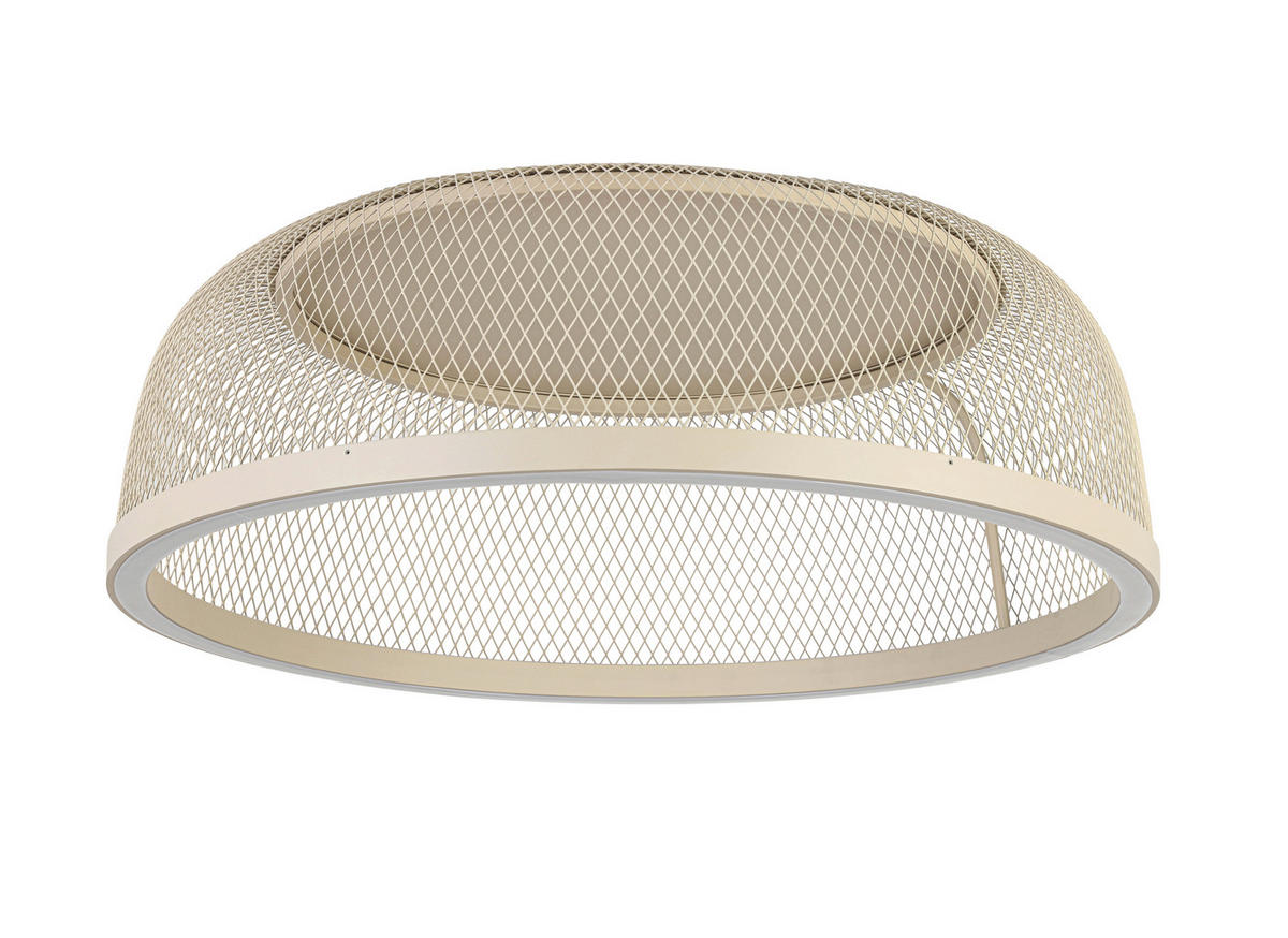 LED-DECKENLEUCHTE 50 W  60,5/23,5 cm    - Sandfarben, Design, Kunststoff/Metall (60,5/23,5cm) - Novel