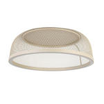 LED-DECKENLEUCHTE 60,5/23,5 cm   - Sandfarben, Design, Kunststoff/Metall (60,5/23,5cm) - Novel