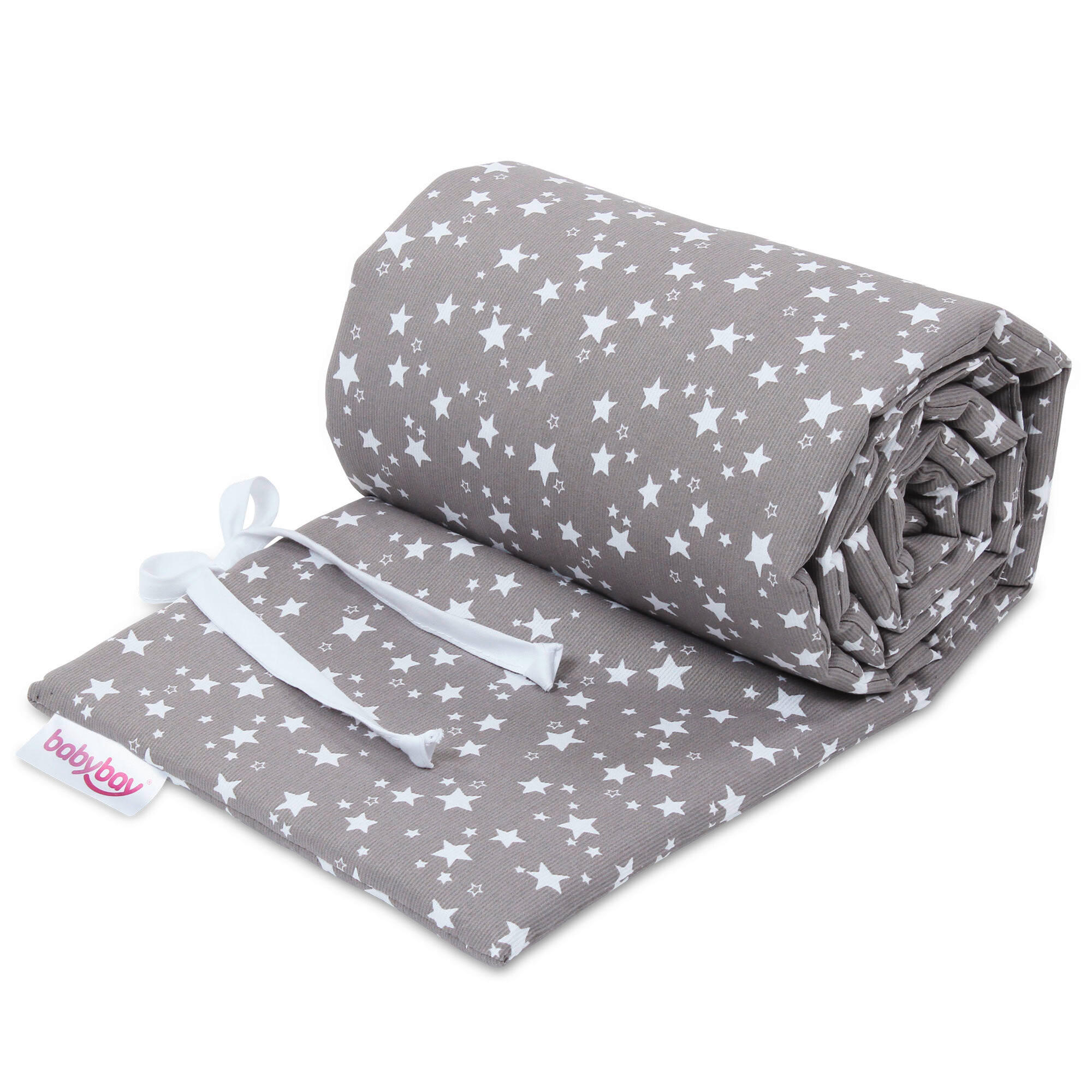 NESTCHEN Babybay Maxi/Boxspring   24/168 cm  - Taupe/Weiß, Basics, Textil (24/168cm) - Babybay
