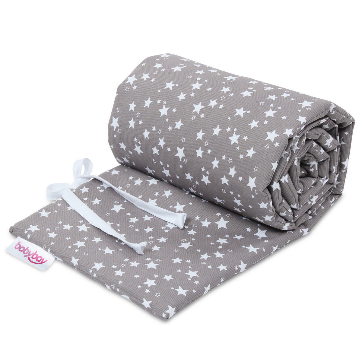 NESTCHEN Babybay Maxi/Boxspring   24/168 cm  - Taupe/Weiß, Basics, Textil (24/168cm) - Babybay
