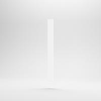 Hézagkitöltő léc magas elemhez - magasfényű fehér, Basics, fa - Carryhome