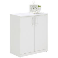 KOMMODE 72,0/84,0/36,0 cm Weiss  - Weiss/Silberfarben, Konventionell, Holzwerkstoff/Kunststoff (72,0/84,0/36,0cm) - Xora