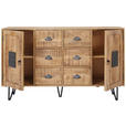 SIDEBOARD 150/90/40 cm  - Hellbraun/Naturfarben, LIFESTYLE, Holz/Metall (150/90/40cm) - Landscape