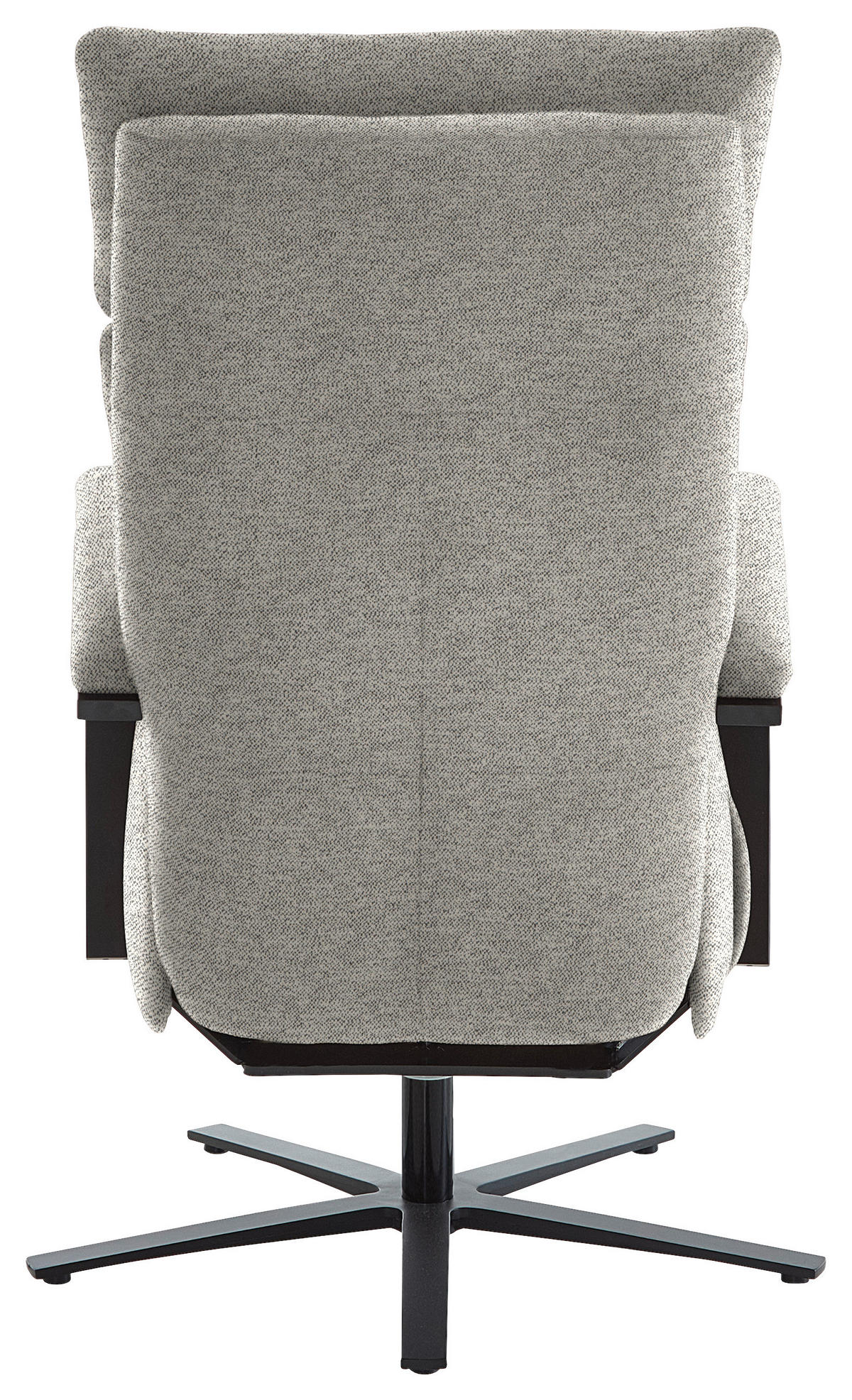 RELAXSESSEL in Textil Hellgrau  - Hellgrau/Schwarz, Design, Textil/Metall (68/117/85cm) - Cantus
