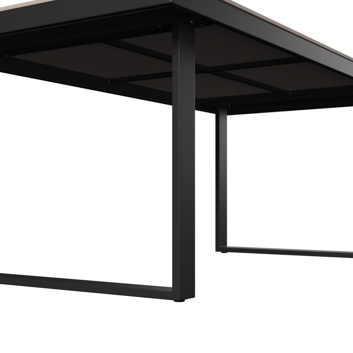 LOUNGEGARNITUR 4-teilig   210/80/86 cm Aluminium  - Anthrazit/Grau, LIFESTYLE, Stein/Textil (210/80/86cm) - Ambia Garden