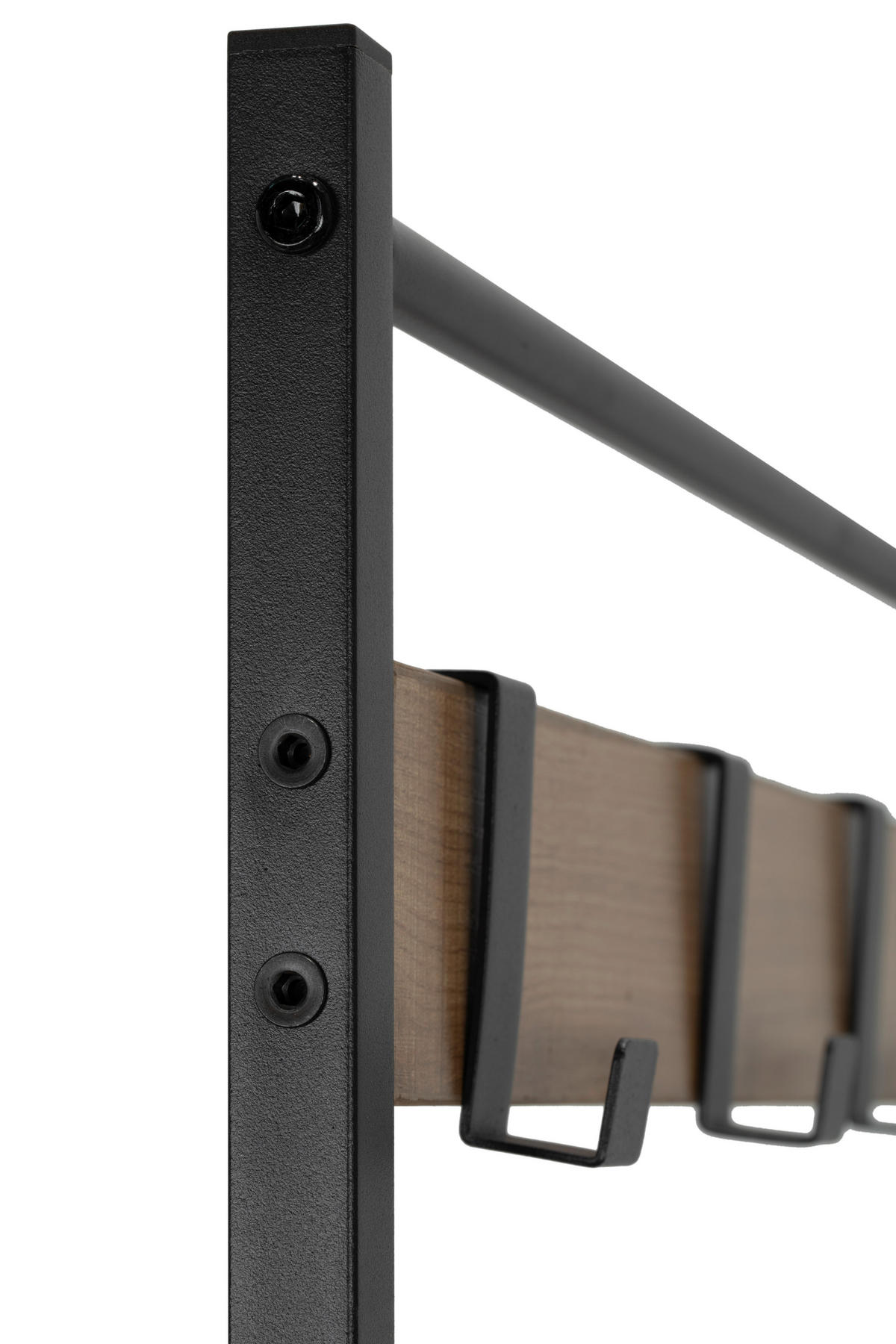 GARDEROBE  in 70/175/33 cm  - Schwarz/Naturfarben, MODERN, Holzwerkstoff/Metall (70/175/33cm) - PBJ