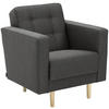 SESSEL Flachgewebe Anthrazit    - Eschefarben/Anthrazit, MODERN, Holz/Textil (75/81/83cm) - Max Winzer