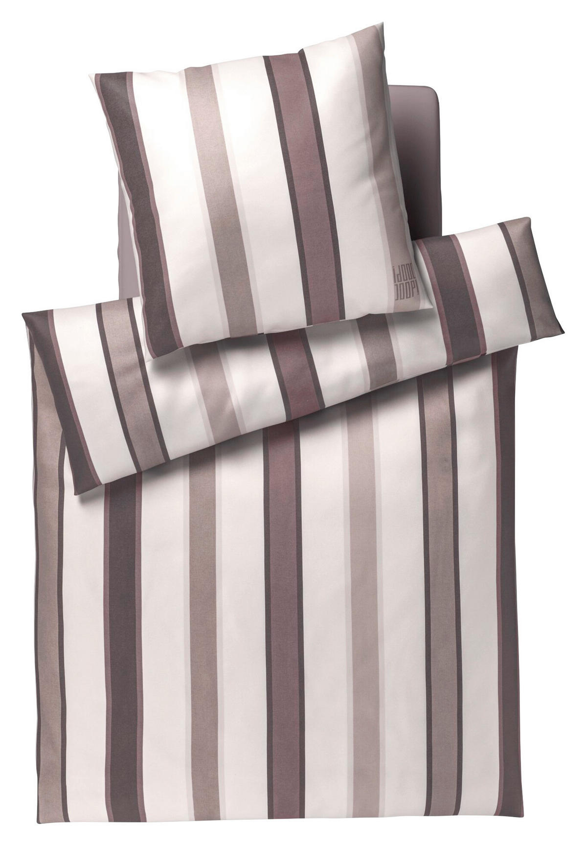 WENDEBETTWÄSCHE Makosatin 155/220 cm  - Braun, Design, Textil (155/220cm) - Joop!