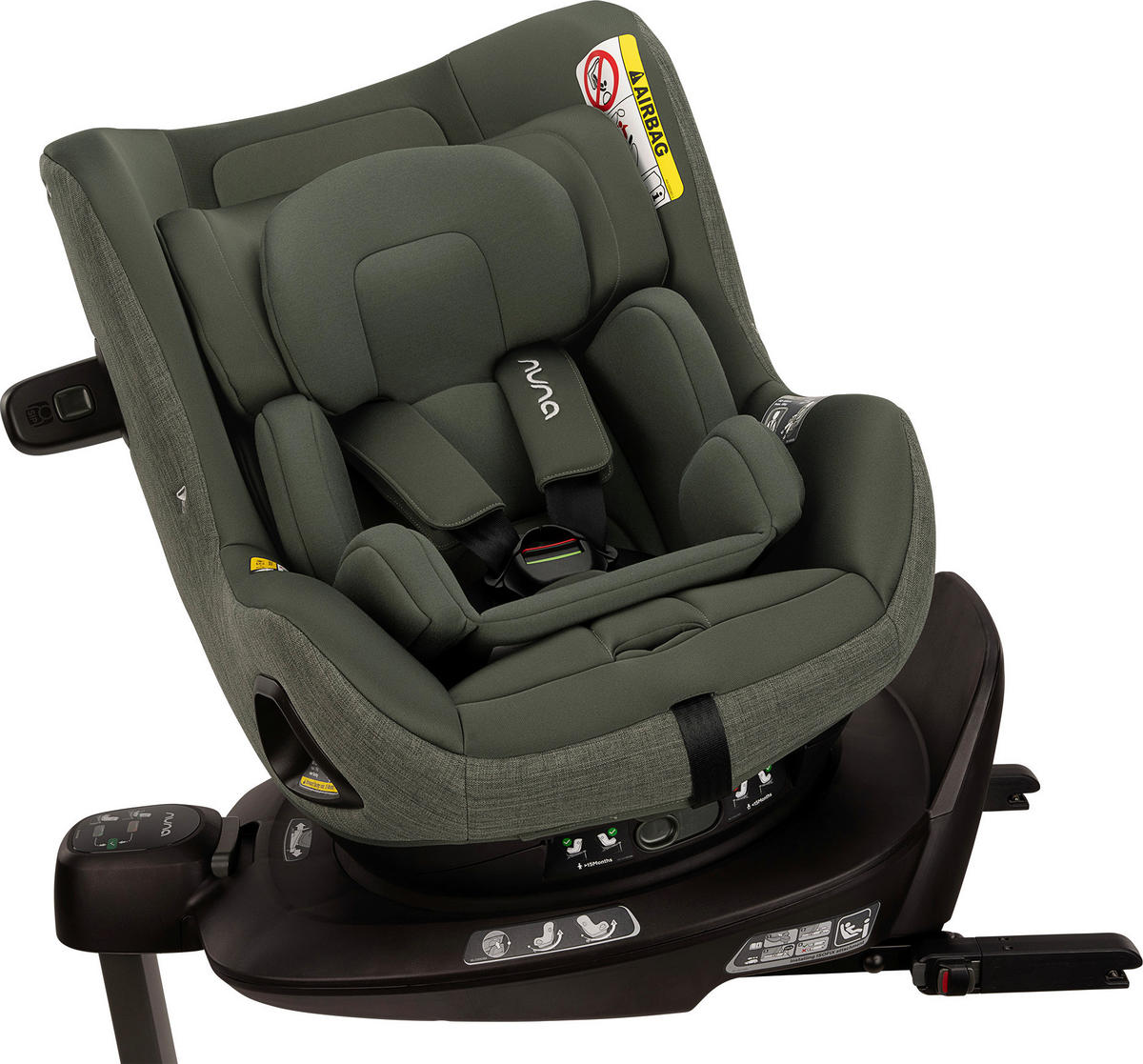 REBOARDER-KINDERSITZ Pruu  - Dunkelgrün, Basics, Textil (46/72/56,5cm) - Nuna