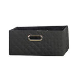 REGALKORB 28/19/13 cm   - Dunkelgrau/Schwarz, Basics, Textil/Metall (28/19/13cm) - Landscape