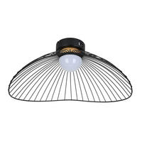 DECKENLEUCHTE 45/43/22,5 cm  - Schwarz/Naturfarben, Trend, Holz/Kunststoff (45/43/22,5cm) - Collett's Monde