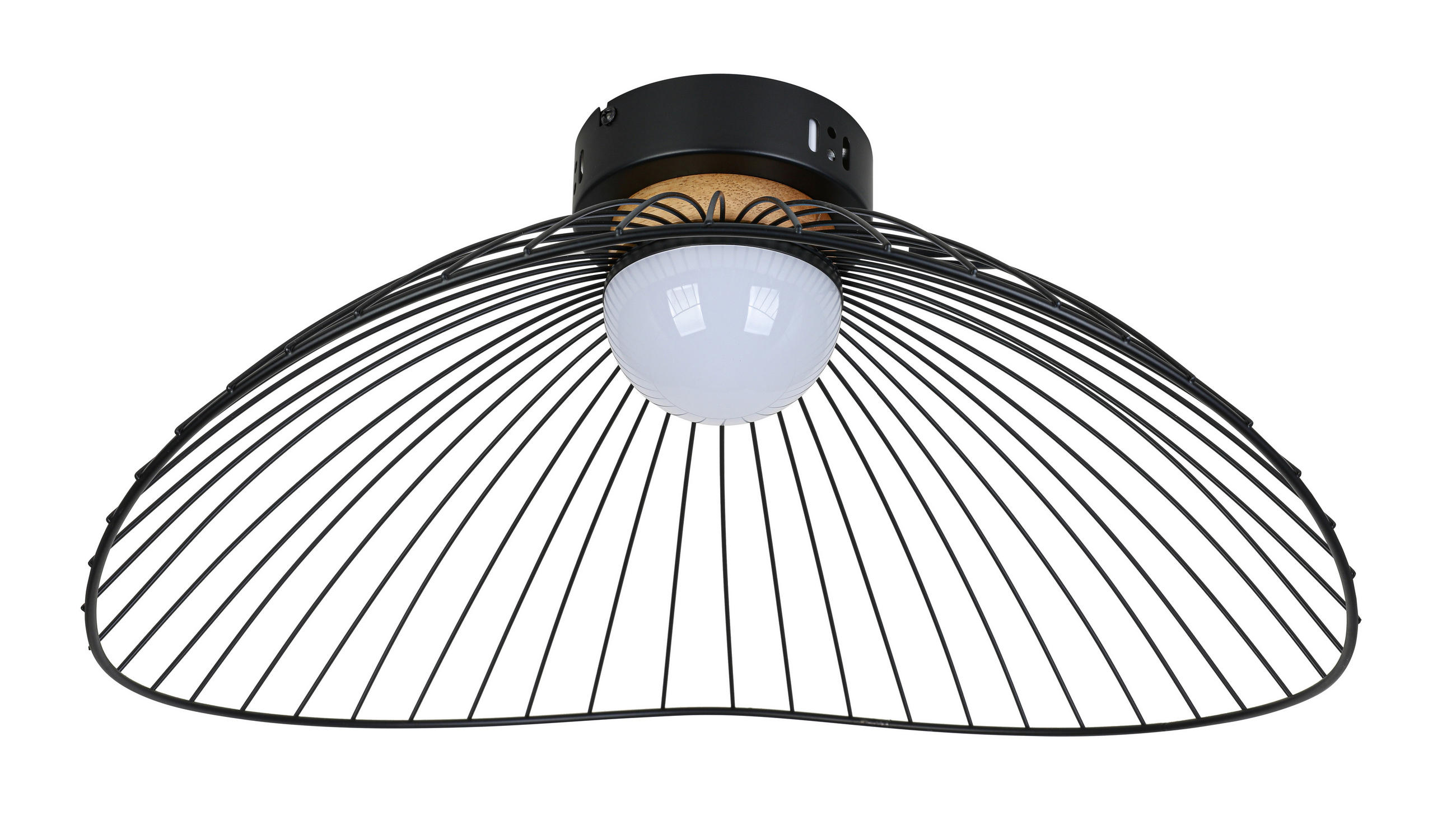 Collett's Monde Deckenleuchte Natur, Schwarz, Weiß 43x22.5x45 cm