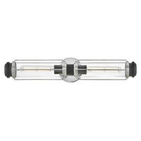 BADEZIMMER-WANDLEUCHTE   - Chromfarben/Schwarz, KONVENTIONELL, Glas/Metall (12,2/61/12,8cm) - Elstead Lighting