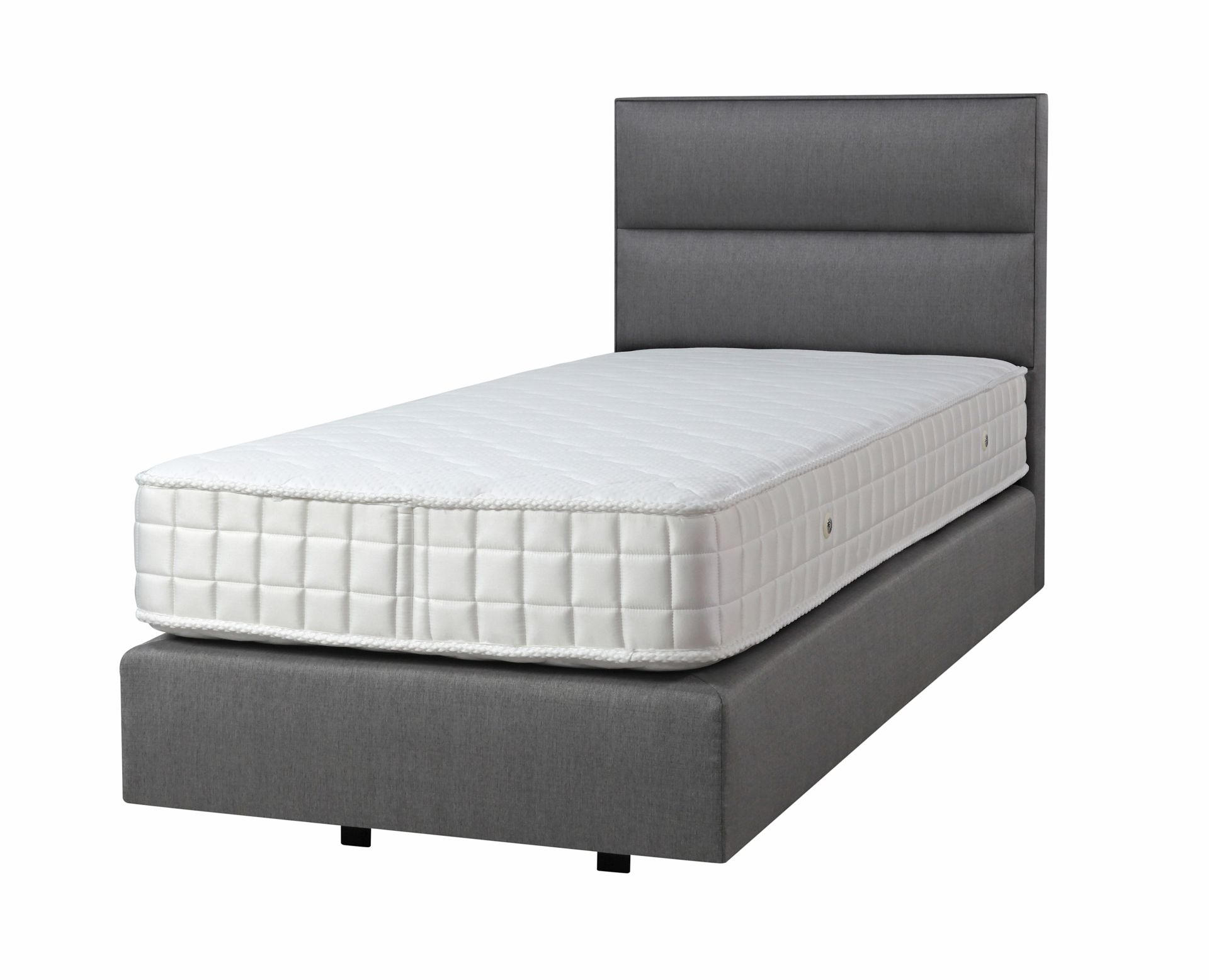 BOXSPRING KREVET 90/200 cm     siva  - siva/crna, Moderno, drvo/tekstil (90/200cm) - Hom`in