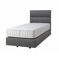 BOXSPRING KREVET 80/200 cm     siva  - siva/crna, Moderno, tekstil/drvo (80/200cm) - Hom`in