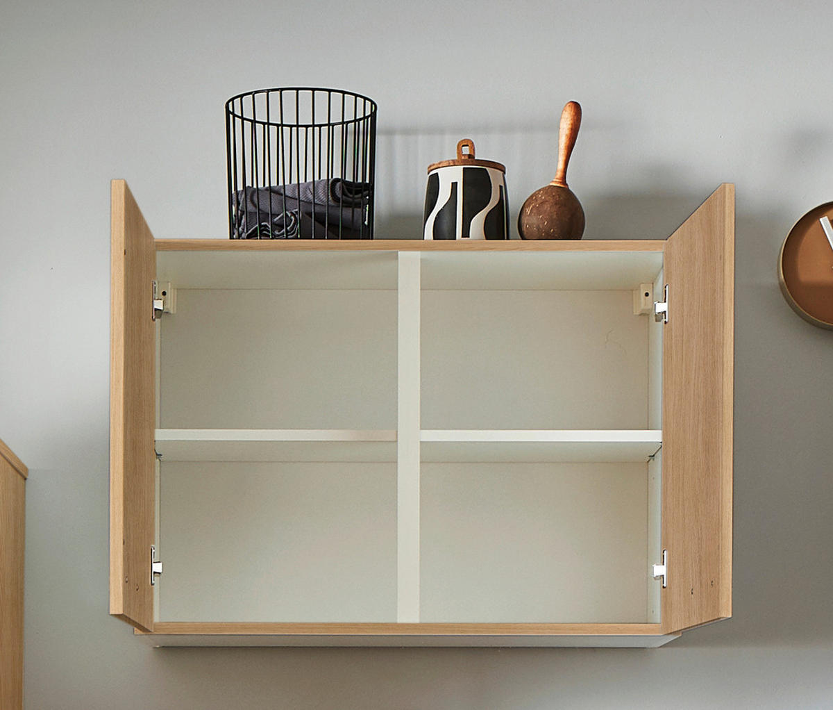 KÜCHENBLOCK PN 100 290 cm  in Eichefarben, Beigebraun  - Eichefarben/Beigebraun, Design, Holzwerkstoff/Metall (290cm) - Pino