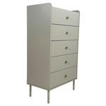 HIGHBOARD SNOW  in 70/121,6/40 cm  - Eichefarben/Goldfarben, Design, Holzwerkstoff/Metall (70/121,6/40cm) - Xora