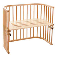 BEISTELLBETT Babybay Maxi  - Naturfarben, Basics, Holz (94/54/79cm) - Babybay