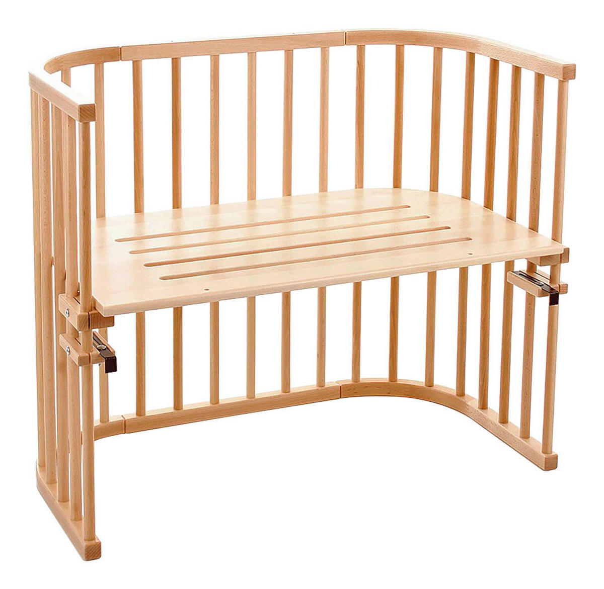 BEISTELLBETT Babybay Maxi  - Naturfarben, Basics, Holz (94/54/79cm) - Babybay