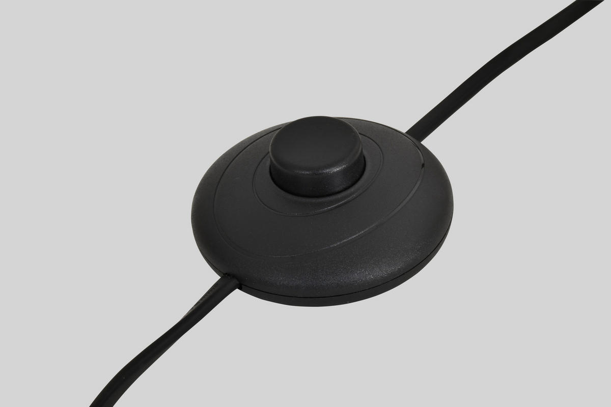 LED-STEHLEUCHTE Biarritz 25/140/25 cm  - Sandfarben/Schwarzchrom, Design, Kunststoff/Metall (25/140/25cm)