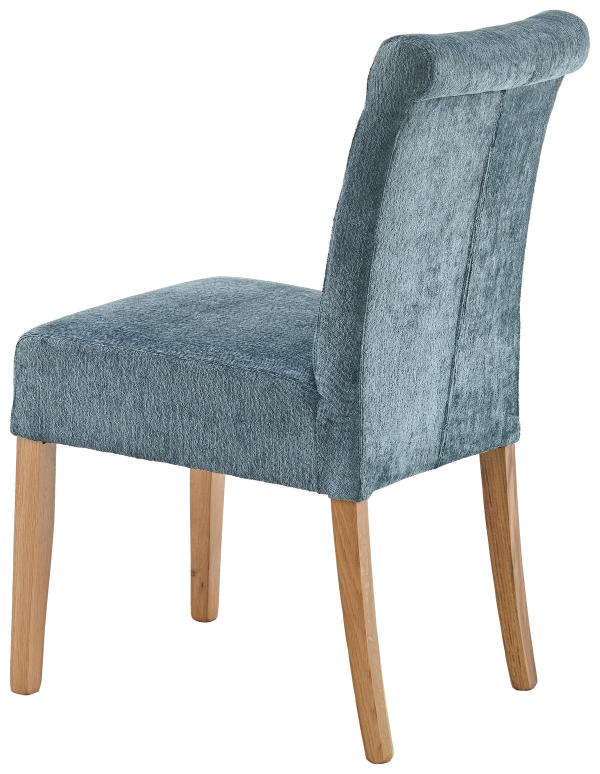STUHL Chenille Jadegrün, Eichefarben Eiche massiv  - Jadegrün/Eichefarben, KONVENTIONELL, Holz/Textil (46,5/91/65cm) - Cantus