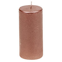 STUMPENKERZE 5,8/12,0 cm  - Kupferfarben, KONVENTIONELL, Paraffin (5,8/12,0cm)