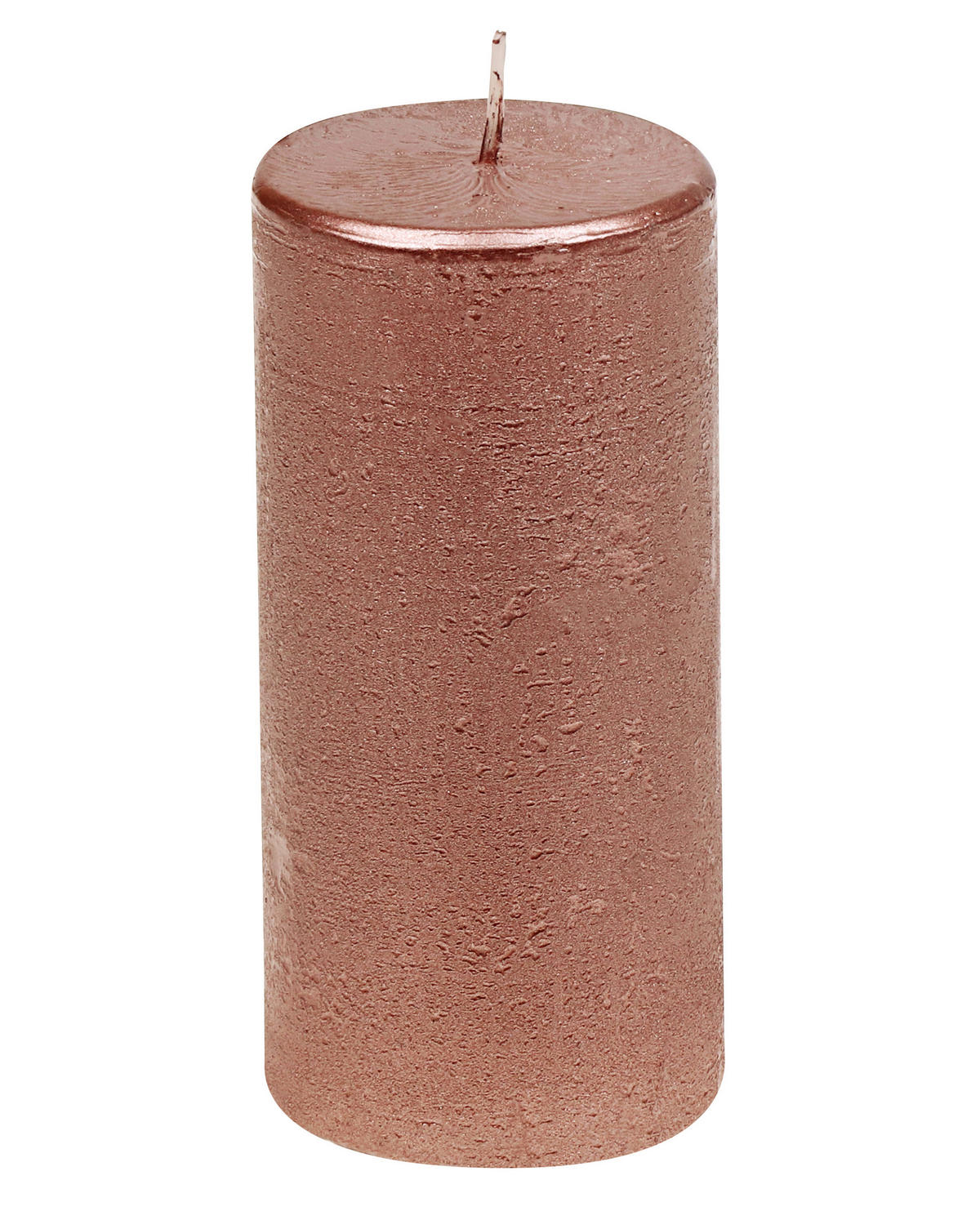 STUMPENKERZE 5,8/12,0 cm  - Kupferfarben, KONVENTIONELL, Paraffin (5,8/12,0cm)