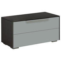 BANCĂ PENTRU HOL 80,8/38,7/37,3 cm  - gri deschis/gri închis, Design, plastic/sticlă (80,8/38,7/37,3cm) - Voleo