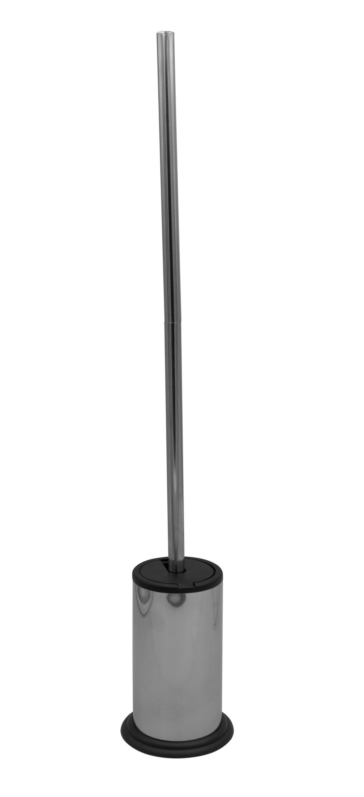 WC-BÜRSTENGARNITUR in Metall  Kunststoff   - Chromfarben, Basics, Kunststoff/Metall (11,2/67,5/11,2cm) - Sadena