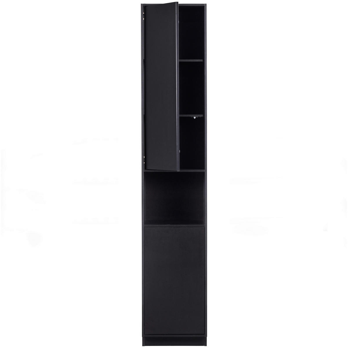 BUFFET 40/210/40 cm  in  - Schwarz, Design, Holz (40/210/40cm) - Livetastic