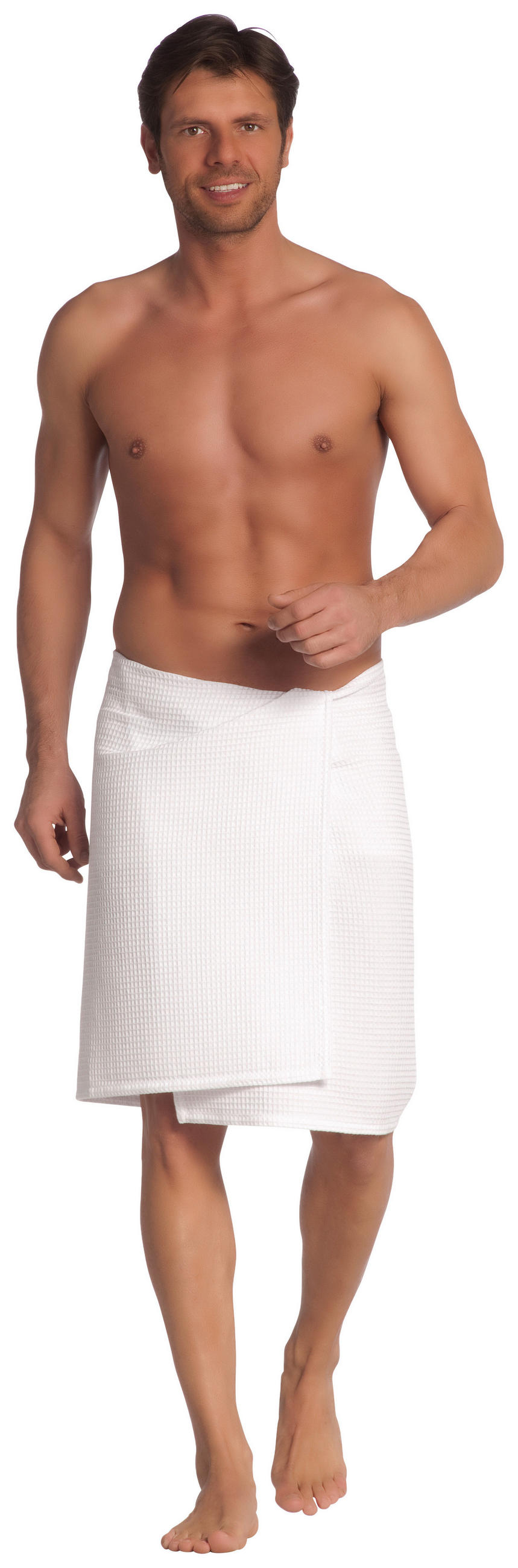PEŠKIR ZA SAUNU ROME  bela 80/220 cm  - bela, Osnovno, tekstil (80/220cm) - Vossen