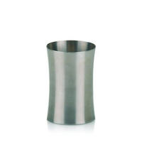 ZAHNPUTZBECHER Metall  - Edelstahlfarben, Basics, Metall (8.5/10cm) - Kela
