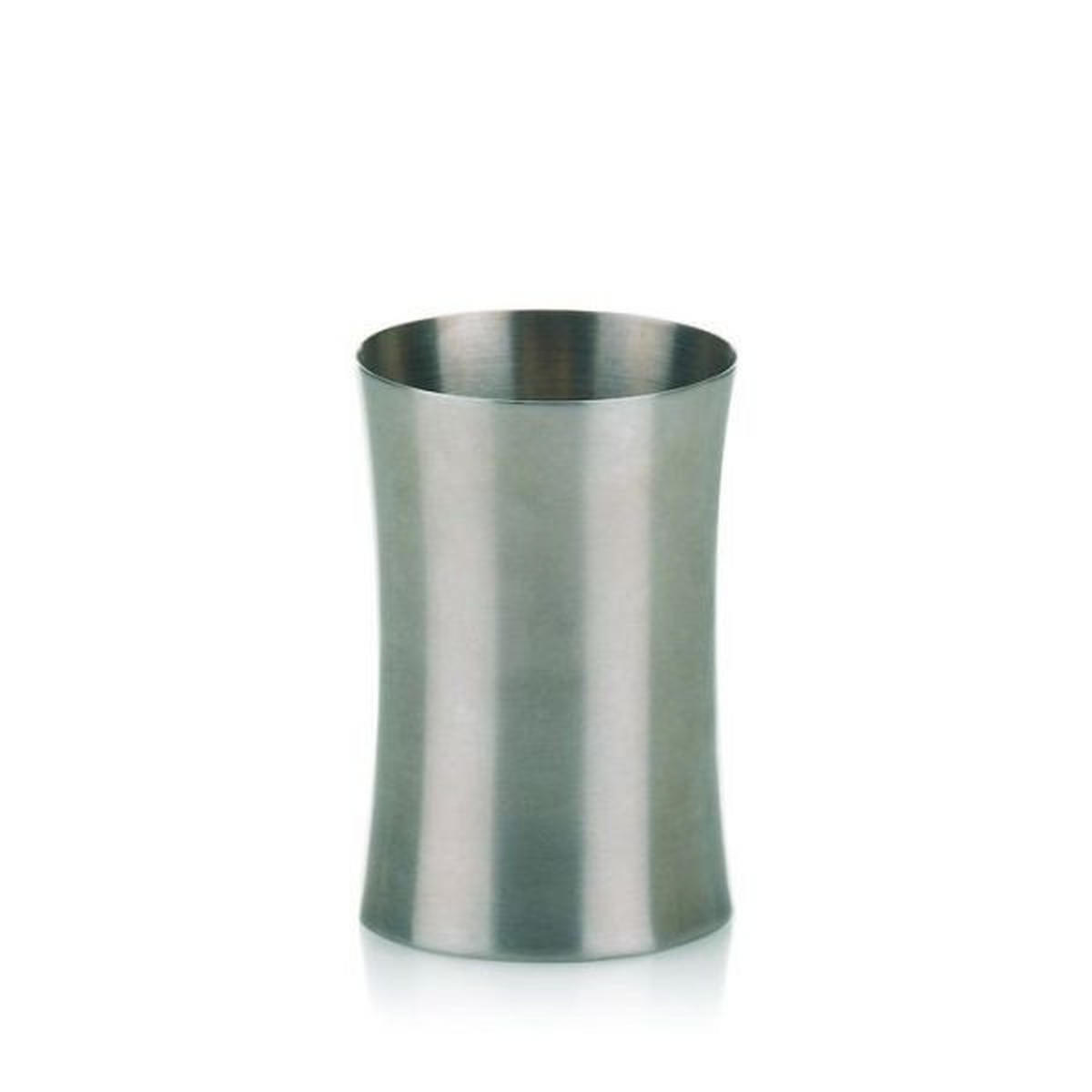 ZAHNPUTZBECHER Metall  - Edelstahlfarben, Basics, Metall (8.5/10cm) - Kela