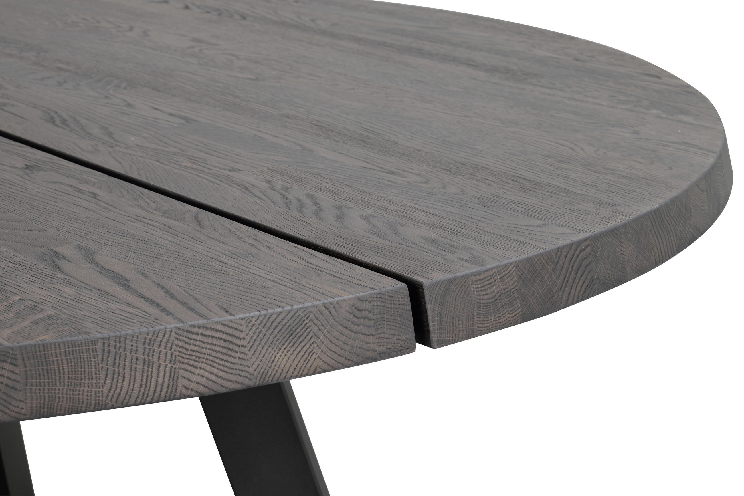 MATBORD i trä, metall 160/160/75 cm   - svart, Design, metall/trä (160/160/75cm) - Rowico