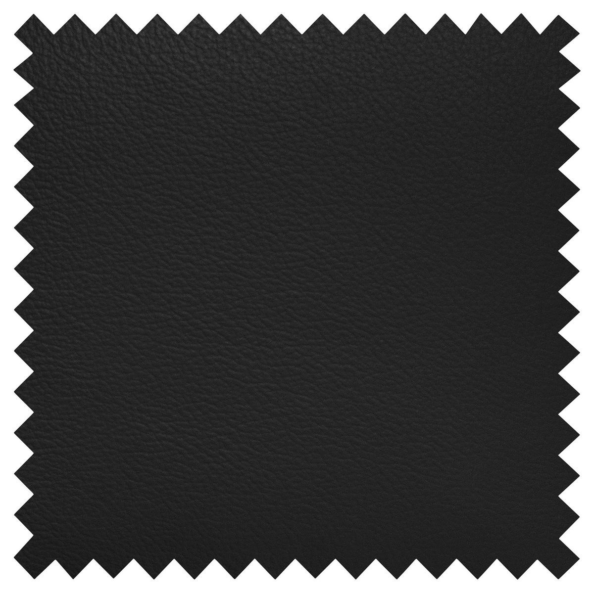 WOHNLANDSCHAFT in Lederlook Echtleder Schwarz  - Chromfarben/Schwarz, Design, Leder/Textil (175/315/175cm) - Livetastic