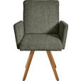 ARMLEHNSTUHL  in Chenille  - Eichefarben/Beige, Design, Holz/Textil (56/92/60cm) - Dieter Knoll