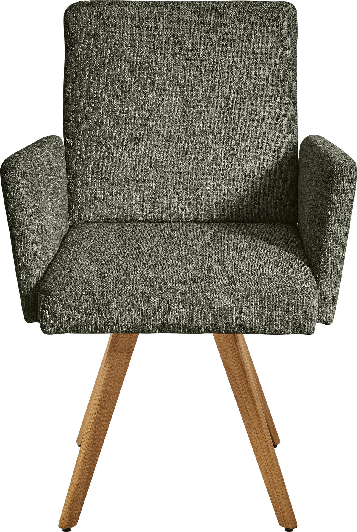ARMLEHNSTUHL  in Chenille  - Eichefarben/Beige, Design, Holz/Textil (56/92/60cm) - Dieter Knoll