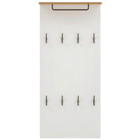 GARDEROBENPANEEL  in 50/110,6/19,9 cm  - Eichefarben/Weiß, KONVENTIONELL, Holzwerkstoff (50/110,6/19,9cm) - MID.YOU