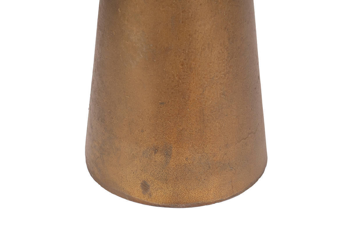BEISTELLTISCH in Metall, Glas  - Messingfarben, Basics, Glas/Metall (40/42,5cm) - Kayoom