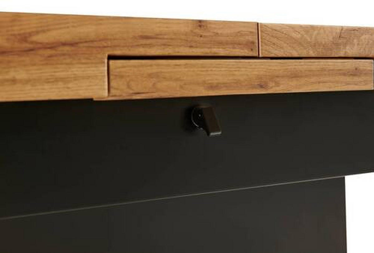 SOFFBORD i trä 135-160/75/51-79,9 cm  - svart/ekfärgad, Design, trä (135-160/75/51-79,9cm) - Livetastic
