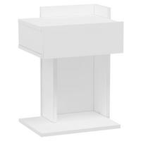 SÄNGBORD i vit  - vit, Design, trämaterial (41,4/55/33,2cm) - MID.YOU